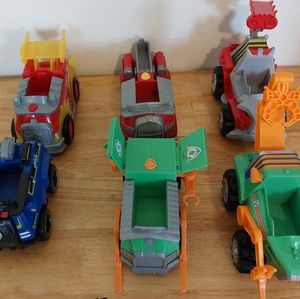 6 paw patrol cars